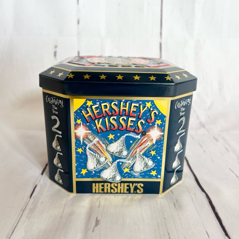 Vintage Hershey's Kisses 2000 Limited Edition Millennium Tin - Rare Collectible